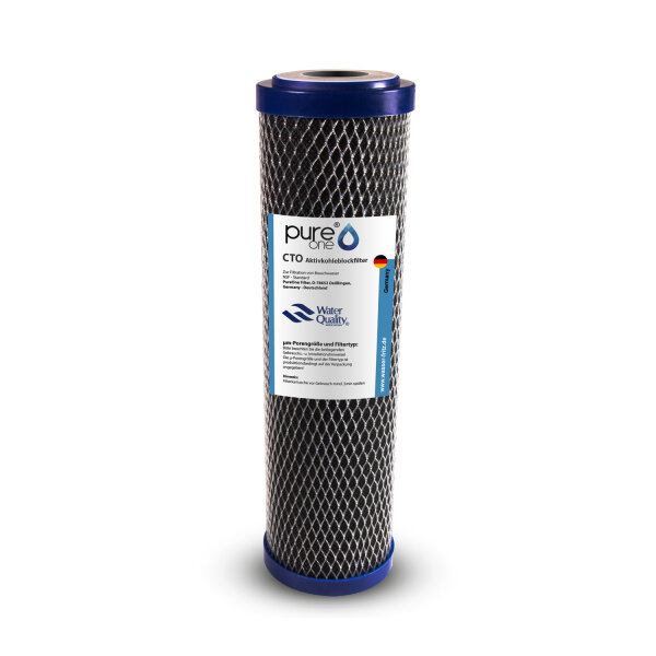 PureOne CTO Filterkartusche - 100% Aktivkohleblock 1µ