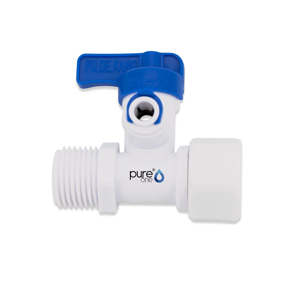 PureOne EF040-D Handventil 1/2 IG auf 1/2 AG Zoll auf 1/4...