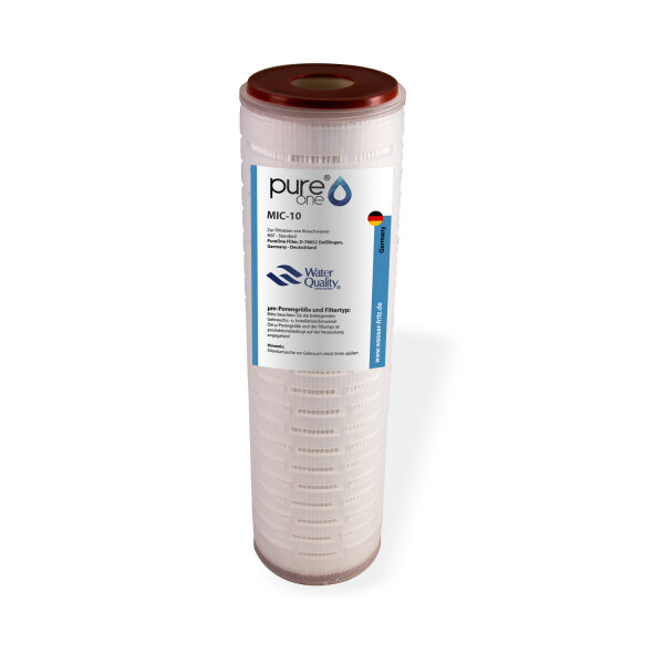 PureOne MIC-20 Zoll Membranfilter - Lamellenfilter druckstabil 0.2 µm