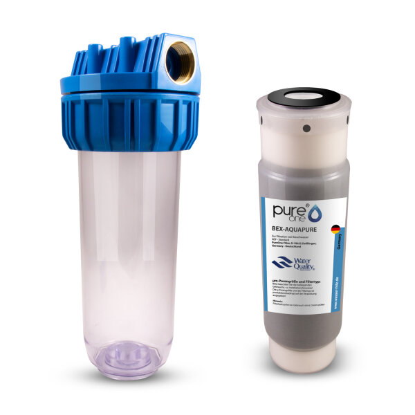 PureOne ACS1 Aktivkohle-Set. 1-Stufige Filteranlage