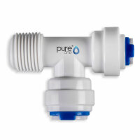 PureOne QF-08G Quick-Fitting - 3/8 x 3/8 x 1/4 (AG) Zoll...