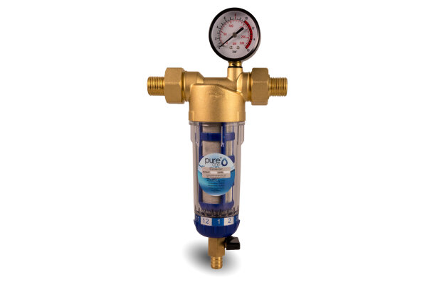 PureOne Long Life Metall Vorfilter PPF-60M (Manometer) Adapter 3/4"
